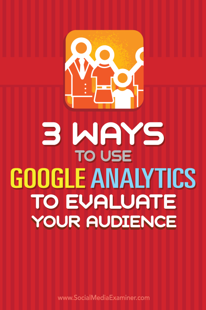 3 modi per utilizzare Google Analytics per valutare il tuo pubblico: Social Media Examiner