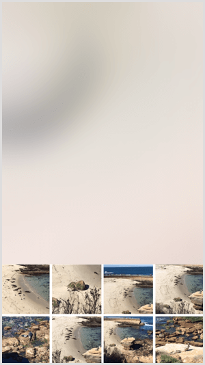 Scegli le immagini dal rullino fotografico da utilizzare con Hype Type.