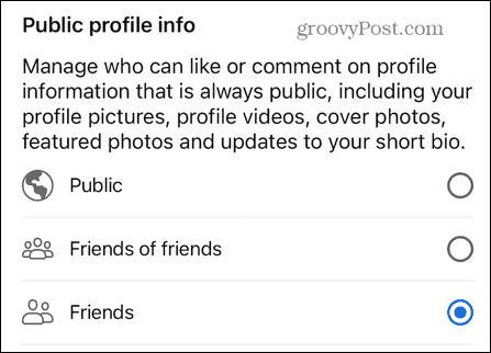 informazioni profilo pubblico facebook