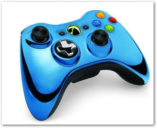 Controller Xbox 360 cromato blu