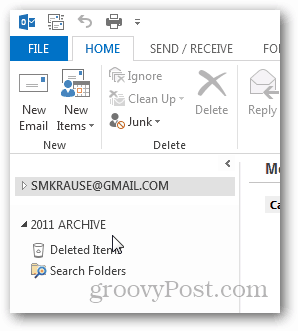 come creare il file pst per Outlook 2013 - nuovo pst