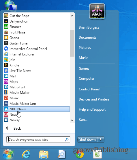 Sostituisci il menu Start di Windows 7