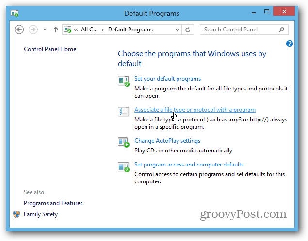 Scegli programmi Windows 8
