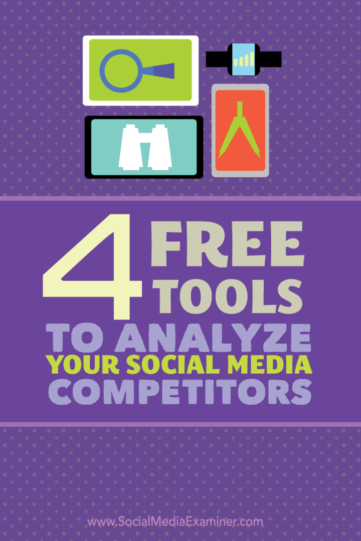 quattro strumenti per analizzare i concorrenti sui social media