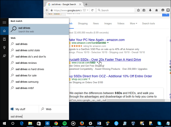 Fai Cortana Cerca in Google invece di Bing in Windows 10
