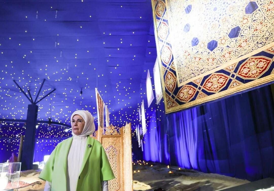 Emine Erdoğan ha visitato l'Expo Fair Area di Samarcanda