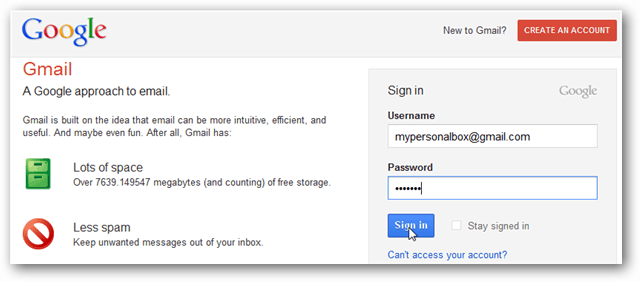 login gmail