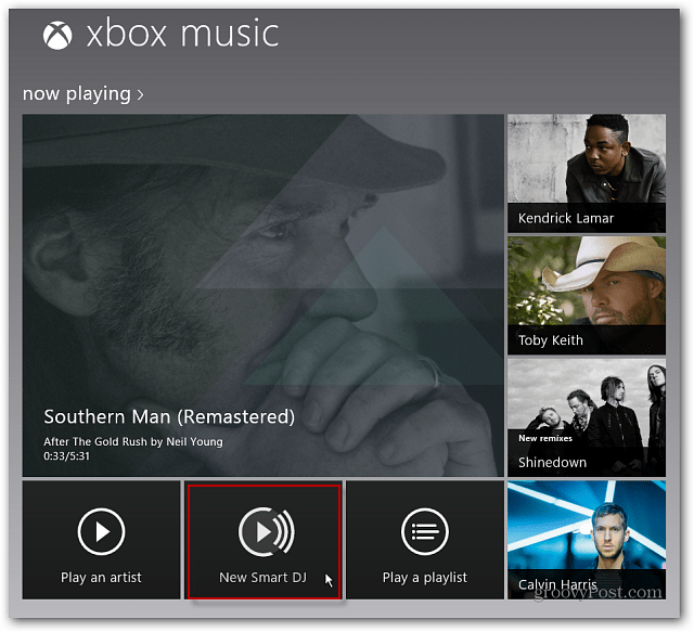 Nuovo Smart DJ Xbox Music