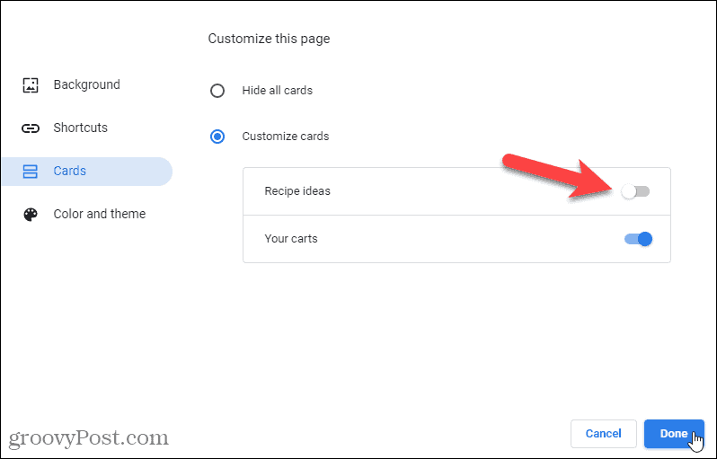 Personalizza le schede nella pagina Nuova scheda di Chrome