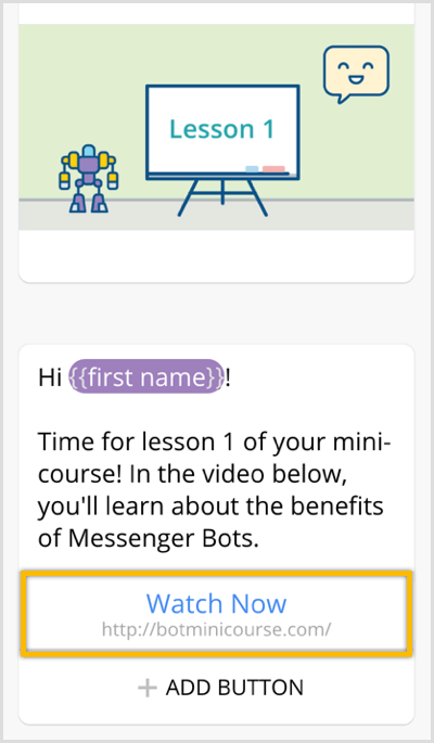 creare una sequenza per il bot Messenger con Chatfuel