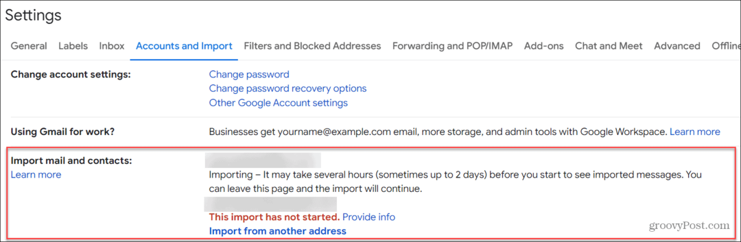 Come importare l'e-mail di Outlook su Gmail