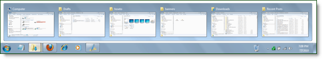 Leggi Come rendere la barra delle applicazioni Visualizza automaticamente l'ultima finestra attiva in Windows 7