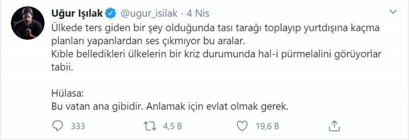 Prof. Uğur Işılak Dr. Sostegno ad Ali Erbaş! Forte risposta all'associazione degli avvocati di Ankara