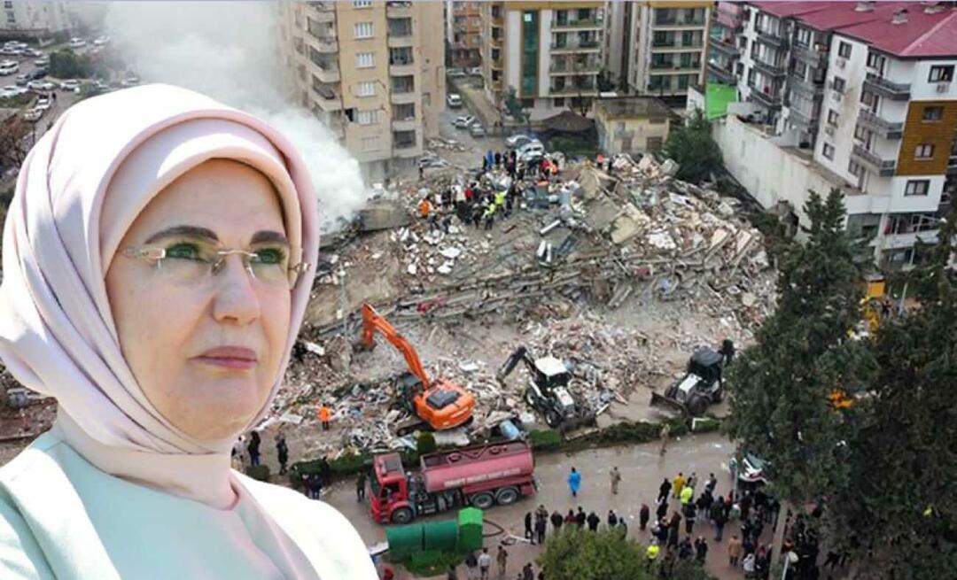 First Lady Erdoğan: I nostri cuori erano infiammati dalla notizia del terremoto!