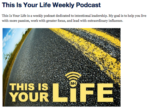 questo è il tuo show podcast sulla vita
