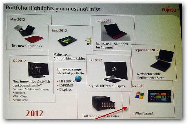 Fujitsu Prepping Windows 8 Product