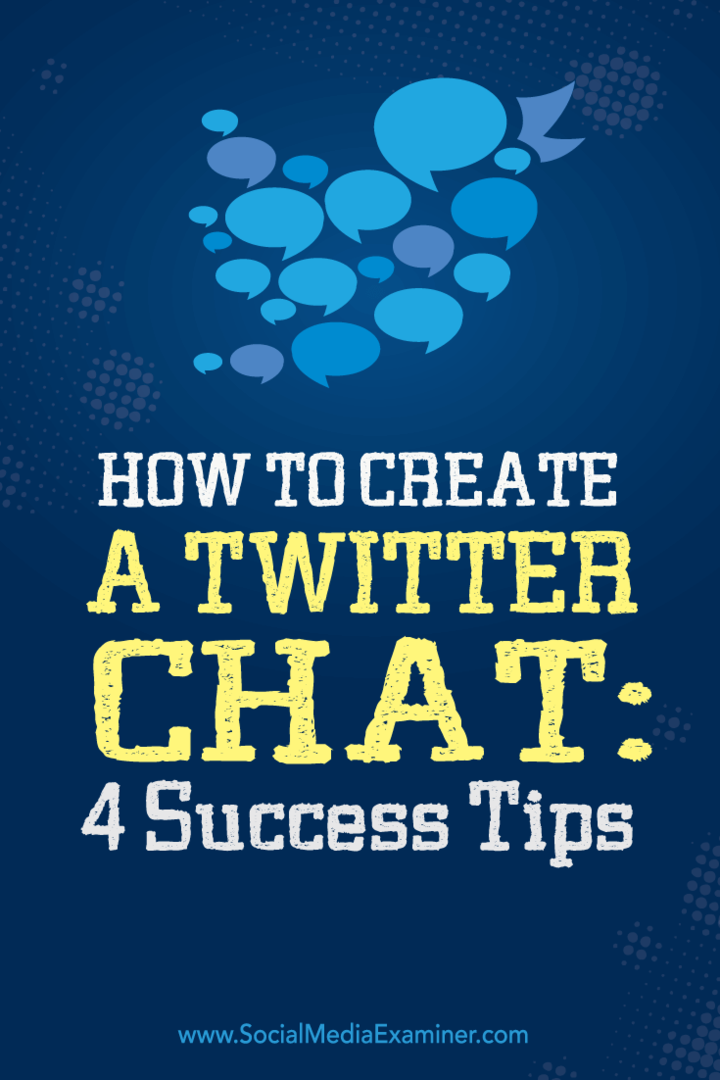 creare chat Twitter di successo