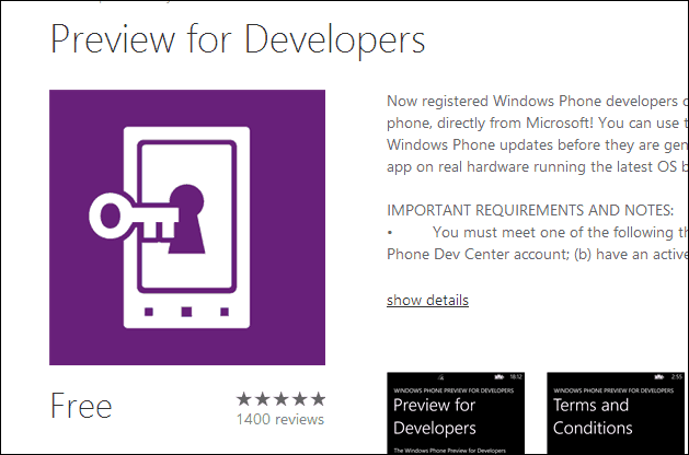 Come ottenere presto gli aggiornamenti di Windows Phone 8.1 con Preview for Developers