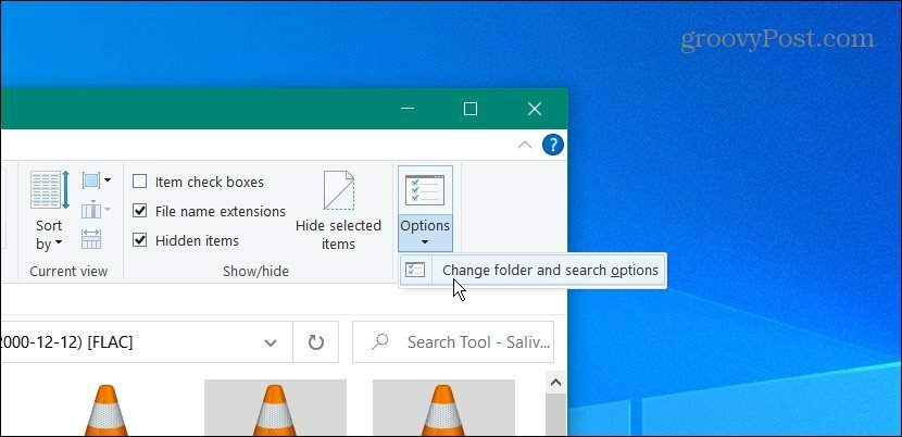 Opzioni di Esplora file di Windows 10