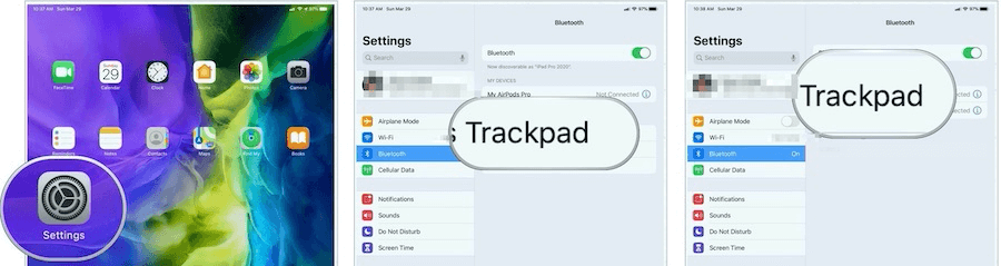 Installa il trackpad