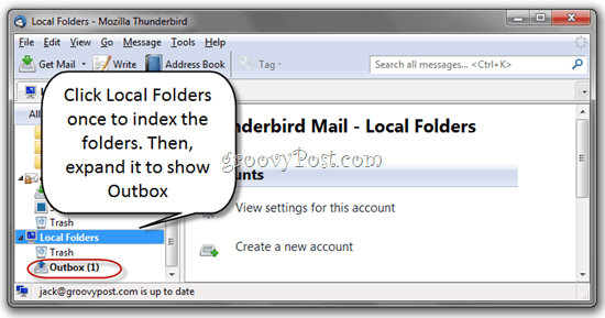 Elimina i messaggi non inviati nella Posta in uscita di Thunderbird