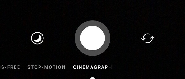 Instagram sta testando una nuova funzionalità Cinemagraph nella fotocamera.
