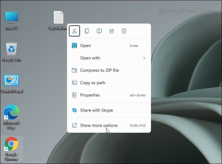 Nuovo menu contestuale Windows 11