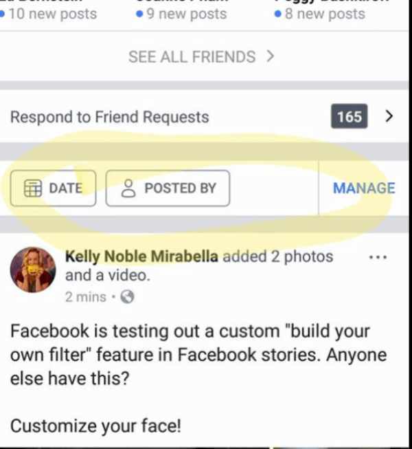 Sembra che Facebook stia implementando un modo semplice per cercare, filtrare e gestire i post creati da te, dai tuoi amici o da tutti.