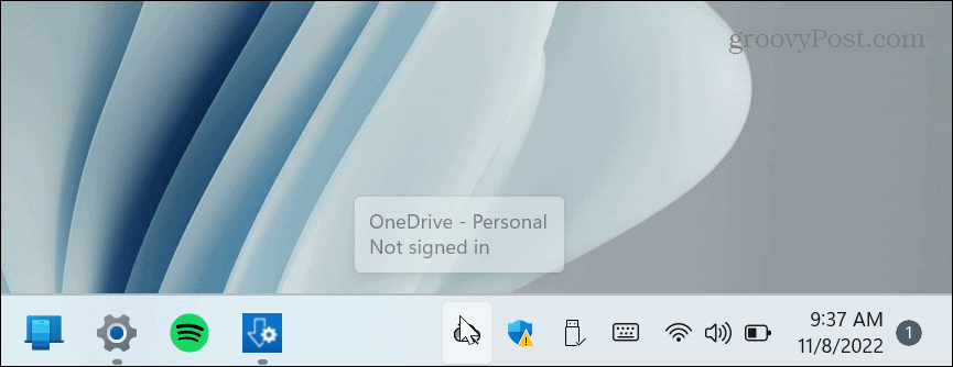 Disabilita OneDrive su Windows 11
