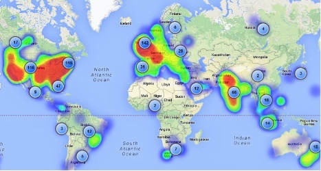 mappa dei seguaci di circlecount