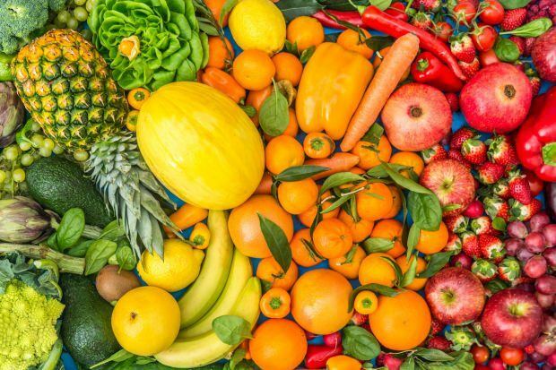 Selezione di frutta e verdura