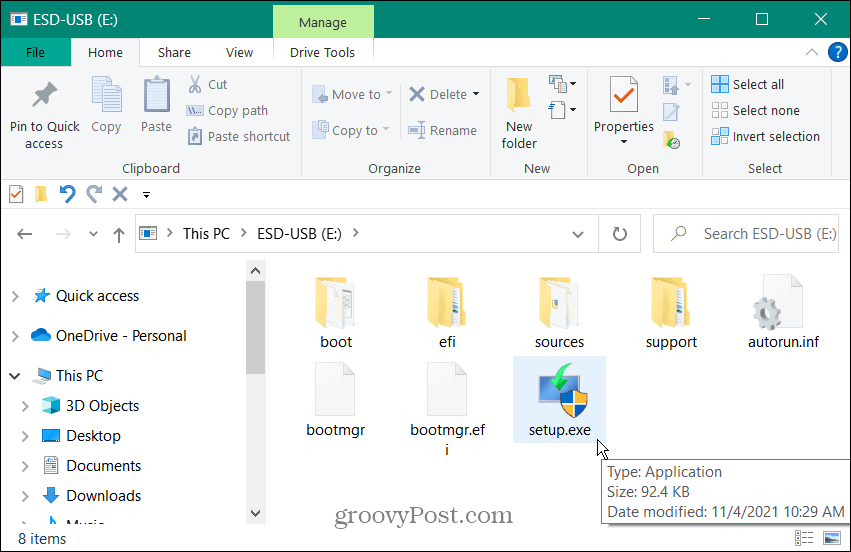Unità USB di Windows 11