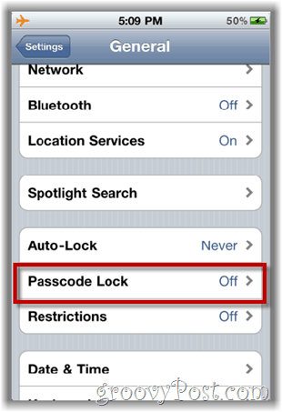 iphone - fai clic su blocco passcode