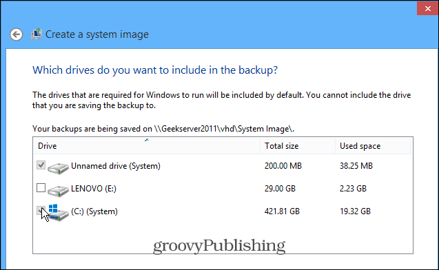 Come creare un backup dell'immagine di sistema di Windows 8.1