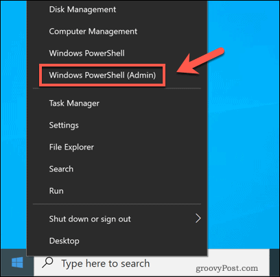 Avvio di Windows PowerShell