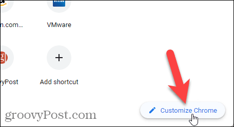 Fai clic su Personalizza Chrome per cambiare automaticamente gli sfondi nella pagina Nuova scheda