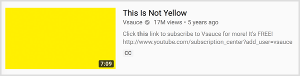 La contraddizione del titolo del video di YouTube
