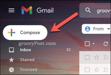 Il pulsante Scrivi di Gmail
