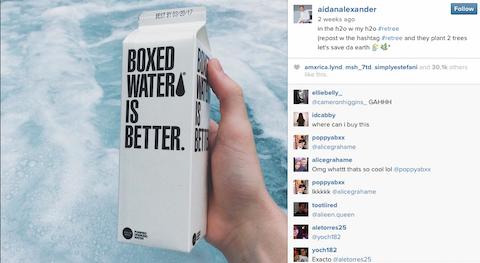 post di instagram di aidanalexander boxedwater