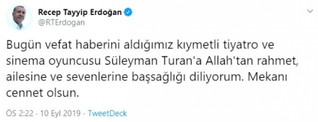 recep tayyip erdoğan condoglianze condivise