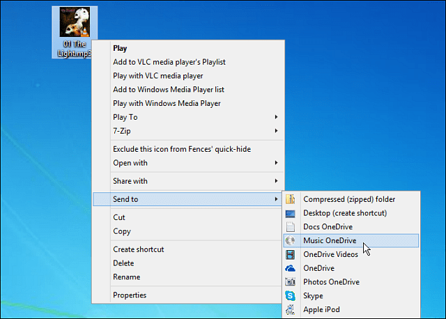 Come aggiungere OneDrive al menu Invia a Windows