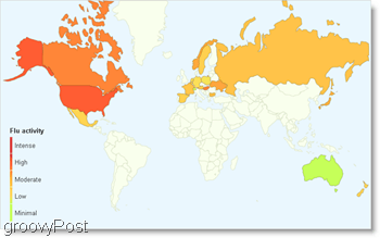 vedere le tendenze influenzali di Google in tutto il mondo, ora in altri 16 paesi