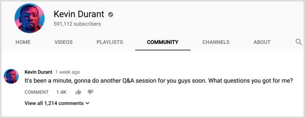 Domande e risposte sulla scheda Community del canale YouTube
