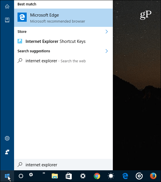 Come disattivare Internet Explorer in Windows 10