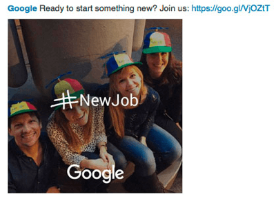 annuncio google linkedin per trovare talenti