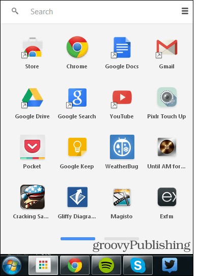 Chrome Apps Desktop Launcher