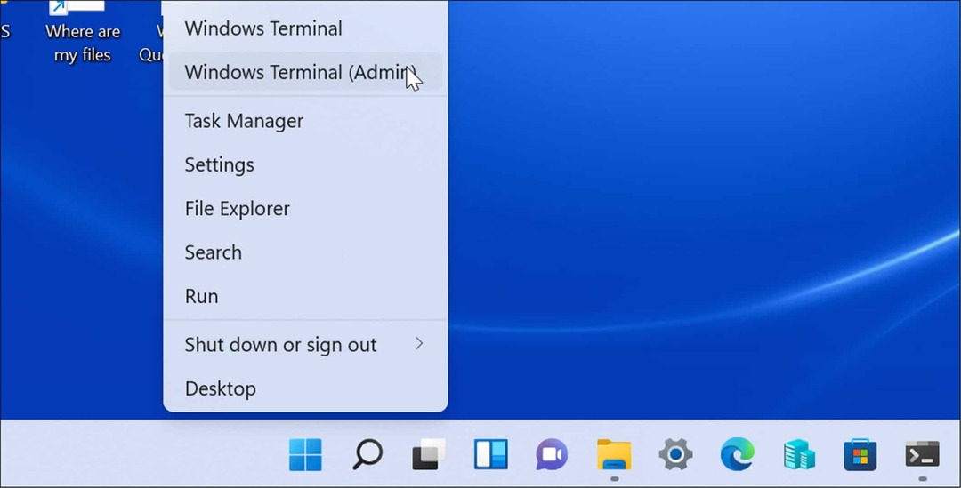 Amministrazione terminale di Windows Windows 11