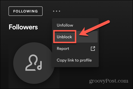 sbloccare i follower su spotify