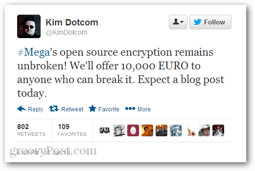 Kim Dotcom offre un premio di 10.000 euro al primo pirata informatico per sfondare la sicurezza di Mega