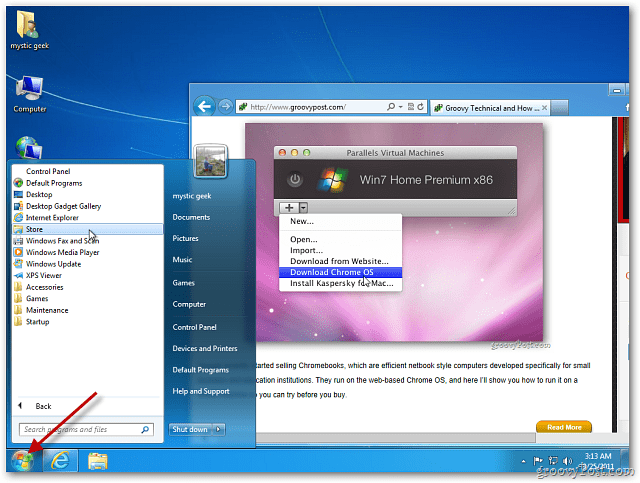 Windows 8 Avvia Orb